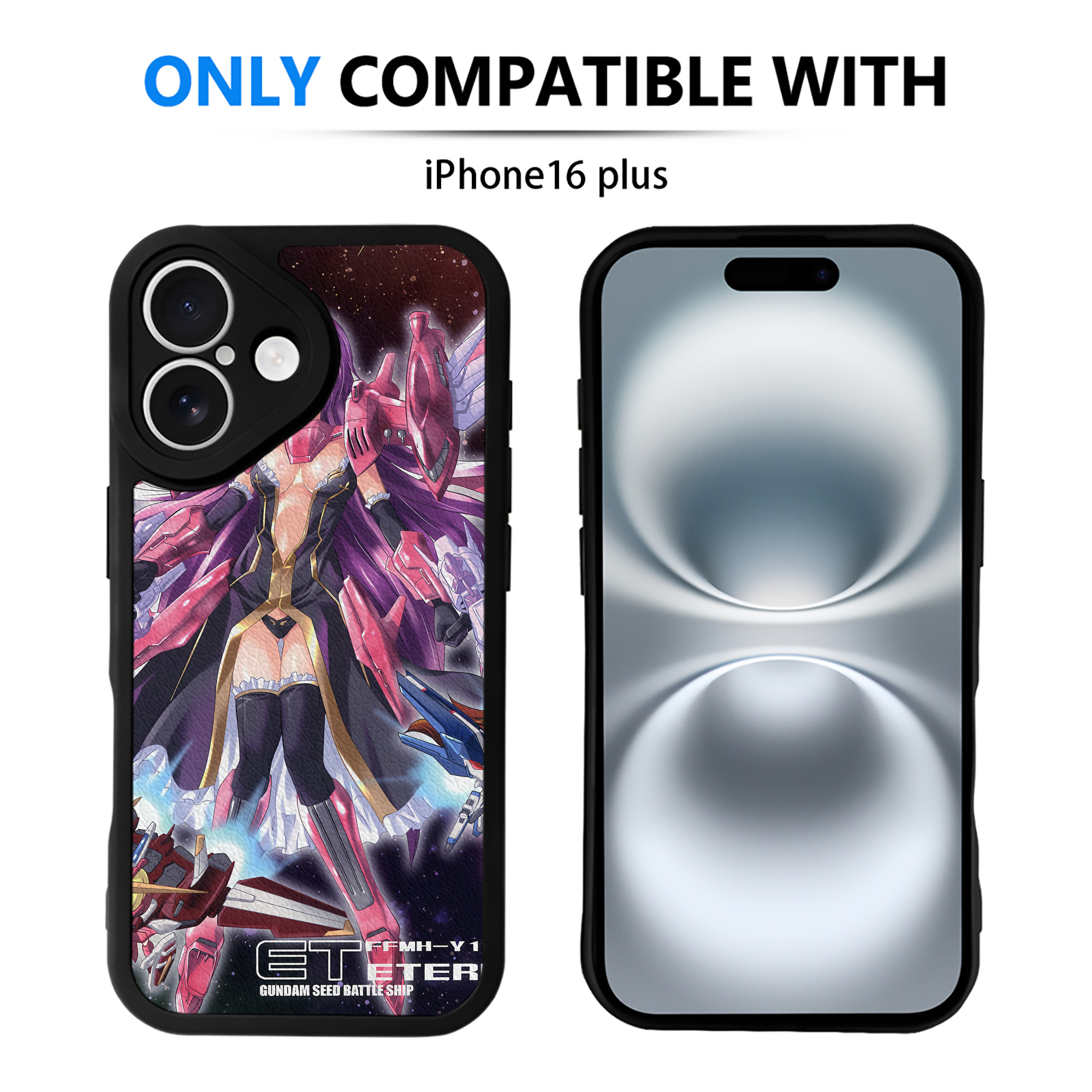 （画像用） 機動戦士ガンダム Mobile Suit Gundam 【iPhone 16シリーズ対応】シリコンスマホケース（レザー調） 材質：シリコン